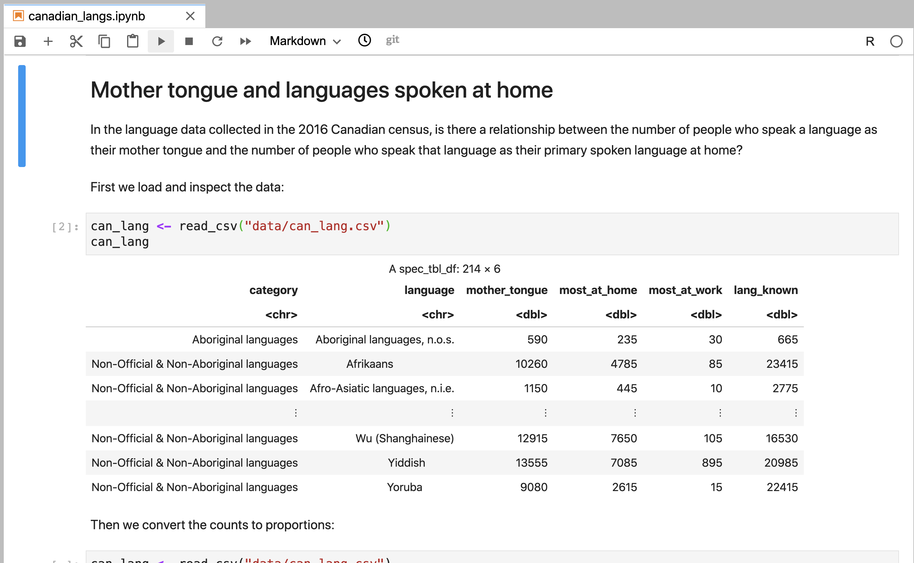 A Jupyter Markdown cell showing rendered formatted text with headings and bold text.