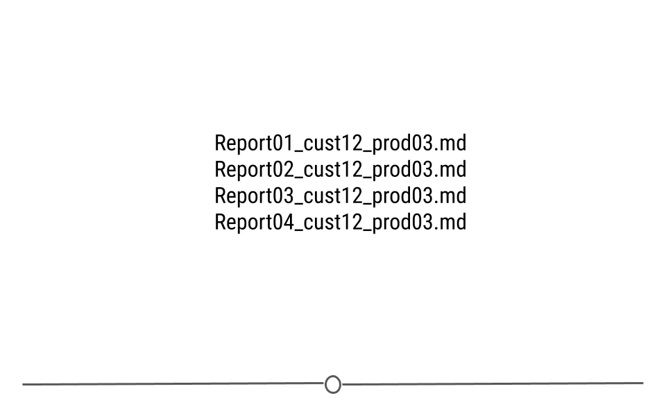 Using numbers for ordering files
